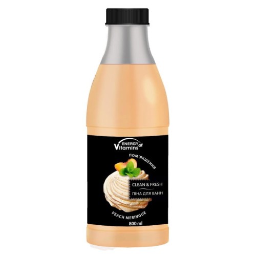 ENERGY OF VITAMINS Pianka do kąpieli Peach Meringue 800 ml