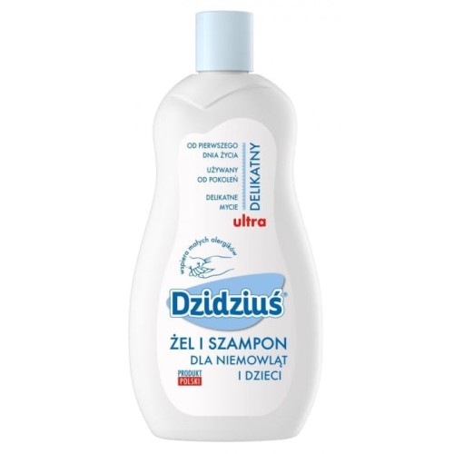 Dzidziuś Żel Szampon dla niemowląt i dzieci z proteinami pszenicznymi 500ml