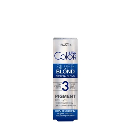 JOANNA Ultra Color Pigment tonujący kolor włosów - srebrny blond 100 ml