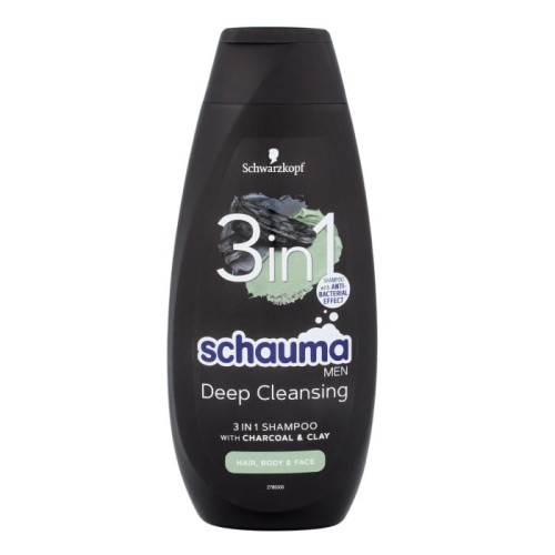 Schwarzkopf  Schauma Men Szampon oczyszczający 3w1 Charcoal  400ml