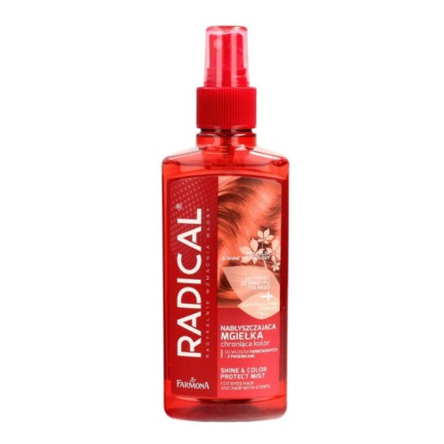 RADICAL Nabłyszczająca mgiełka chroniąca kolor do włosów farbowanych i z pasemkami 200 ml