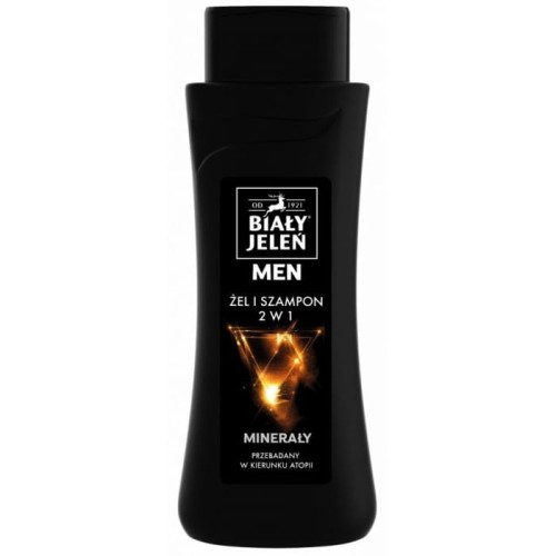 Biały Jeleń for Men Szampon Żel hipoalergiczny 2w1 Minerały 300ml