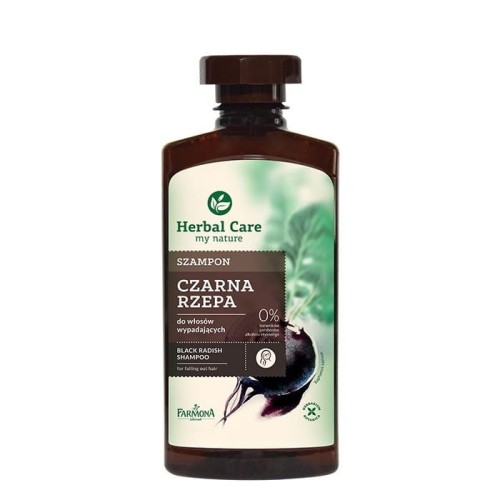 HERBAL CARE Szampon do włosów wypadających Czarna Rzepa 330 ml