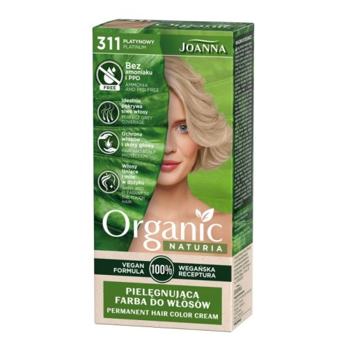 JOANNA Organic Naturia Pielęgnująca farba do włosów nr 311 Platynowy