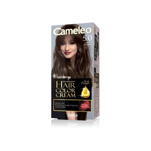 DELIA COSMETICS CAMELEO OMEGA Farba permanentna 5.0  Light Brown