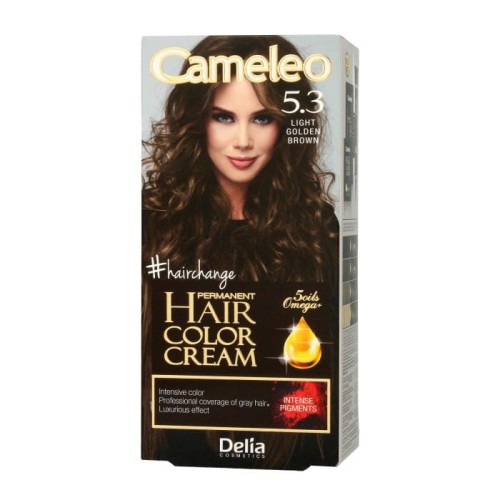DELIA COSMETICS CAMELEO OMEGA Farba permanentna 5.3 Light Golden Brown