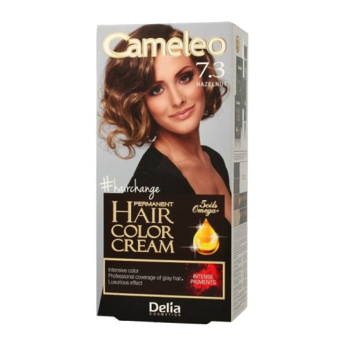 DELIA COSMETICS CAMELEO OMEGA Farba permanentna 7.3 Hazelnut