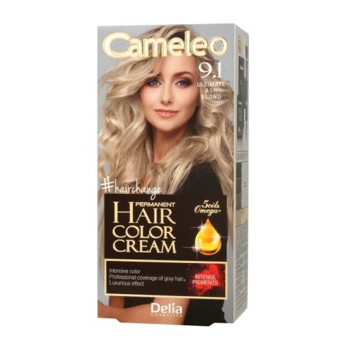 DELIA COSMETICS CAMELEO OMEGA Farba permanentna 9.1 Ultimate Ash Blond
