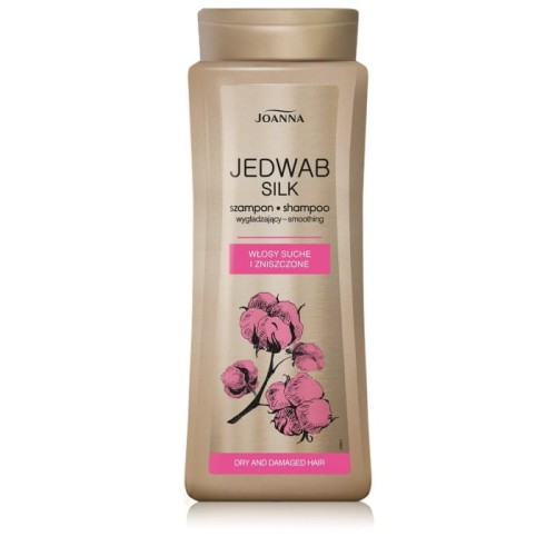 JOANNA Jedwab Silk Szampon wygładzający do włosów suchych i zniszczonych 400 ml