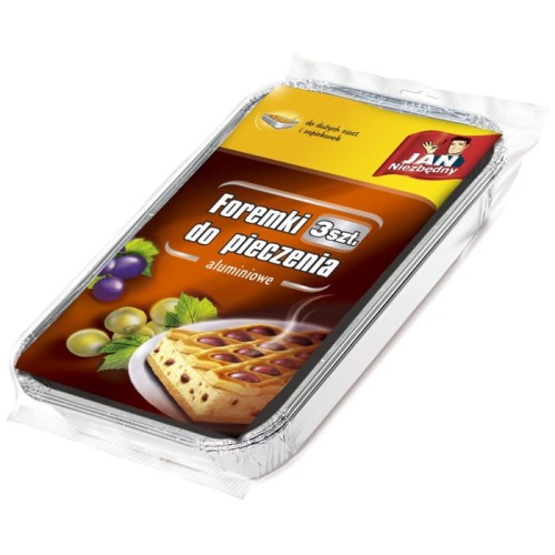 Sarantis Jan Niezbędny Foremki aluminiowe do pieczenia zapiekanek i dużych ciast