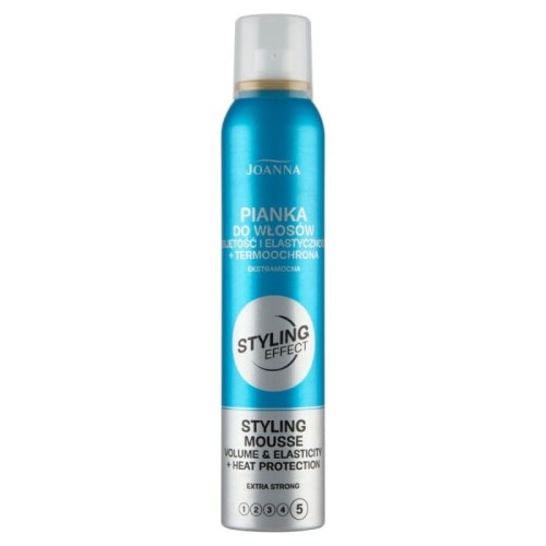 JOANNA Styling Effect Pianka do włosów Objętość i Elastyczność + termoochrona - ekstramocna 150 ml