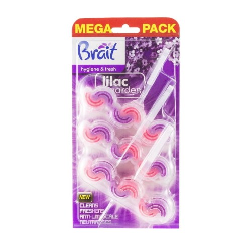 Brait Hygiene &amp; Fresh Kostka toaletowa do WC 2-fazowa Lilac Garden 1op.-3x45g