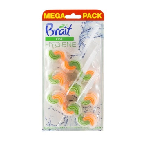 Brait Hygiene &amp; Fresh Kostka toaletowa do WC 2-fazowa Pine 1op.-3x45g