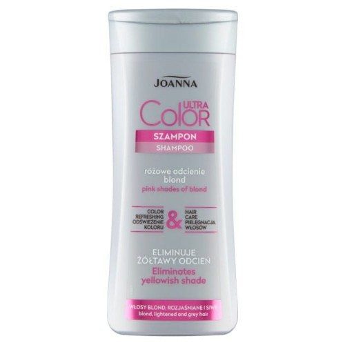 JOANNA Ultra Color Szampon - różowe odcienie blondu 200 ml