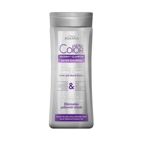 JOANNA Ultra Color Szampon - srebrne odcienie blond 200 ml