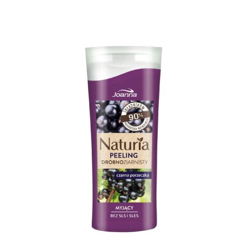 JOANNA Naturia Peeling drobnoziarnisty do ciała Czarna porzeczka 100 g