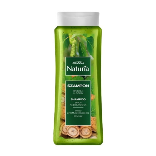 JOANNA Naturia Szampon do włosów przetłuszczających się - Brzoza i Łopian 500 ml