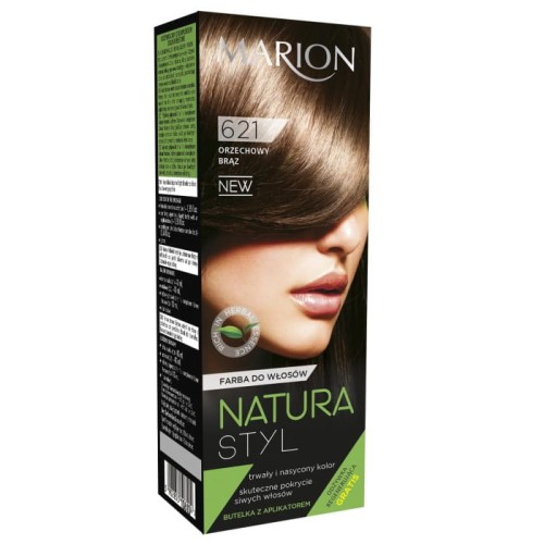 MARION Natura Styl Farba do włosów nr 621 Orzechowy brąz