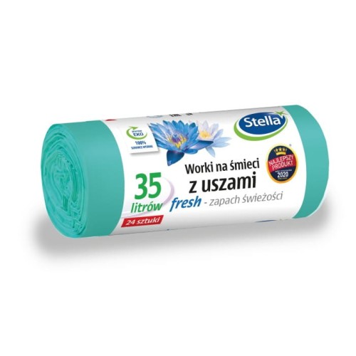 STELLA Worki na śmieci z uszami 35L - Fresh zapach świeżości 1op.-24szt
