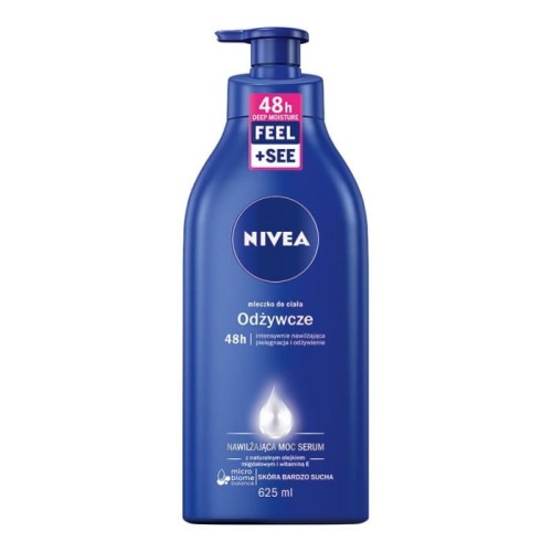 NIVEA Body Milk Odżywcze mleczko do ciała z pompką 625 ml