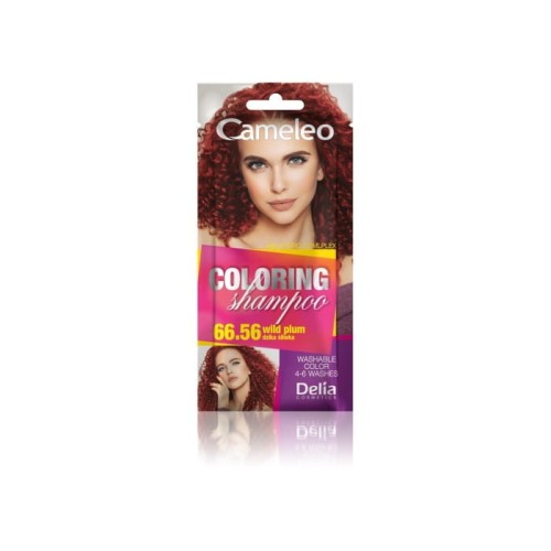DELIA COSMETICS CAMELEO Szampon koloryzujący nr 66.56 Dzika Śliwka 40ml