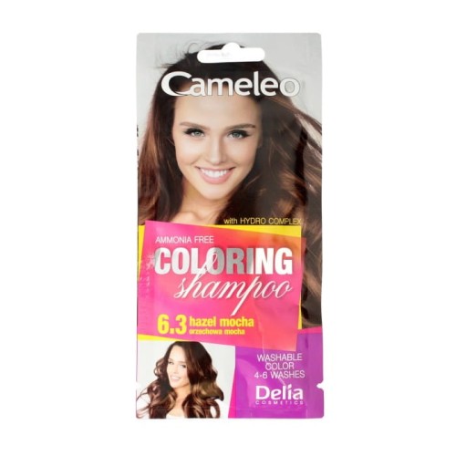 DELIA COSMETICS CAMELEO Szampon koloryzujący nr 6.3 Orzechowa Mocha 40ml
