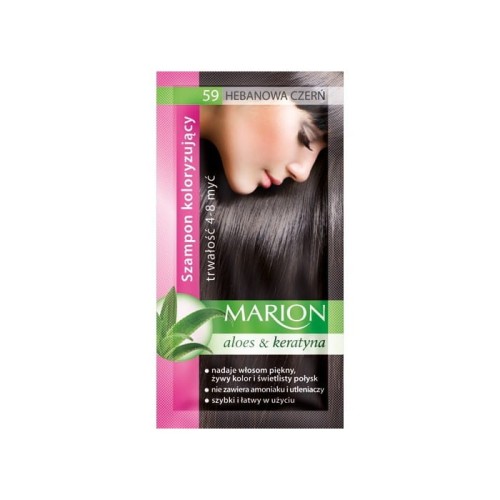 MARION Szampon koloryzujący nr 59 Hebanowa czerń 40 ml