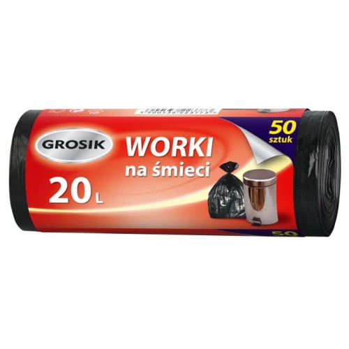 Sarantis Jan Niezbędny Grosik Worki na śmieci 20L  1op-50szt