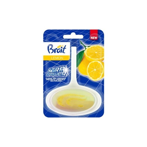 Brait Xtra Power Kostka toaletowa do WC w koszyku -  Lemon 40g