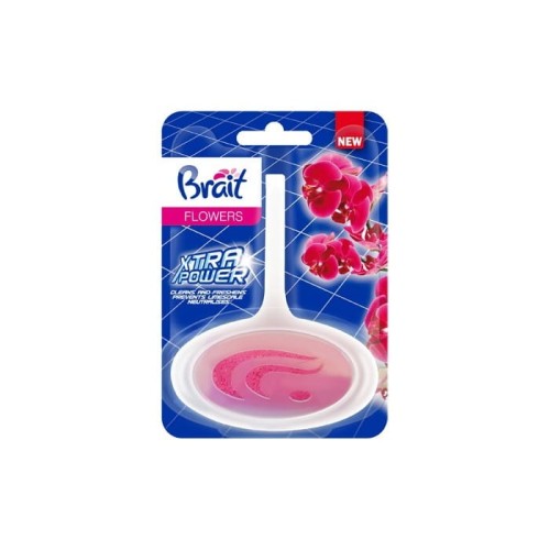 Brait Xtra Power Kostka toaletowa do WC w koszyku -  Flowers 40g