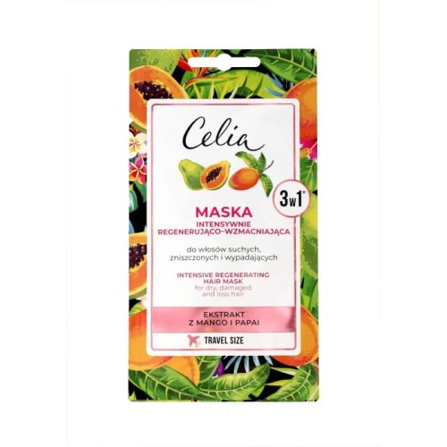 Celia Maska do włosów intensywnie regenerująco - wzmacniająca 3w1 10ml - saszetka