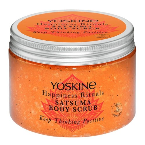 YOSKINE Happiness Rituals Cukrowy Peeling do ciała Satsuma 300 g