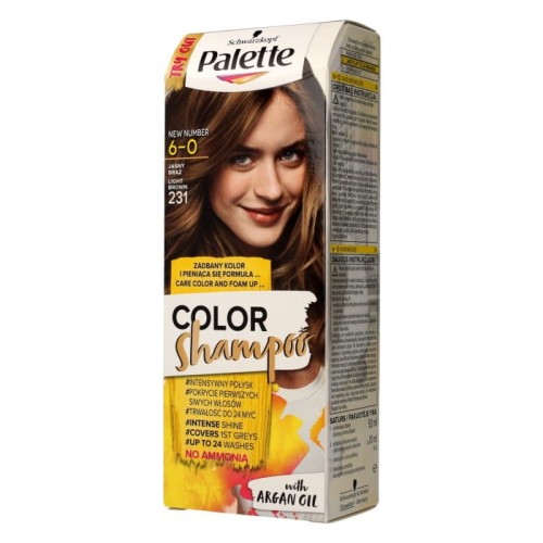 Palette Color Shampoo Szampon koloryzujący  nr 6-0 (231) Jasny Brąz  1op.