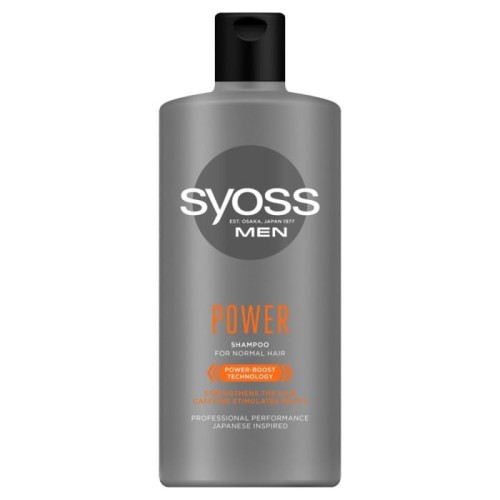 Syoss Men Power Szampon wzmacniający - włosy normalne 440ml