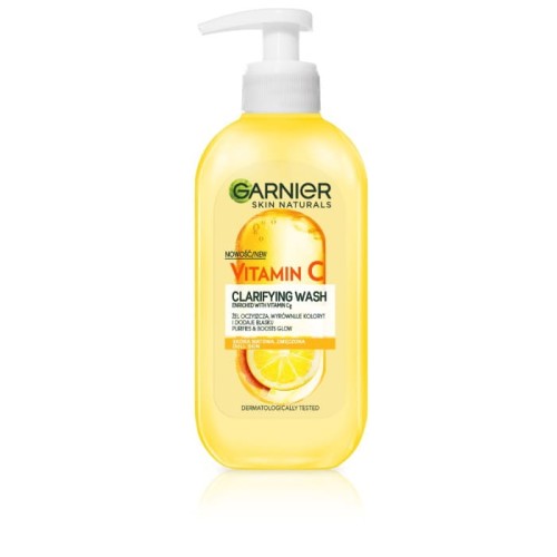 GARNIER Skin Naturals Vitamin C Żel oczyszczający Witamina Cg i Cytrus - do skóry matowej i zmęczonej 200 ml