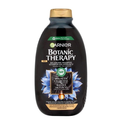 GARNIER Botanic Therapy Balansujący Szampon do przetłuszczających się włosów i suchej skóry głowy z węglem aktywnym 400 ml