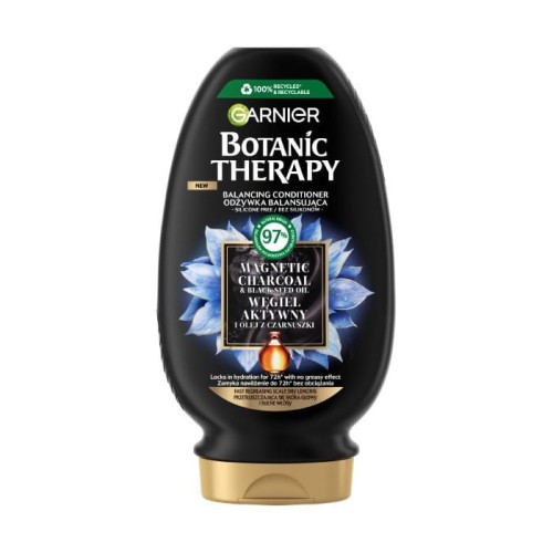 GARNIER Botanic Therapy Balansująca Odżywka do przetłuszczających się włosów i suchej skóry głowy z węglem aktywnym 200 ml