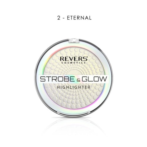 REVERS Puder rozświetlający STROBE &amp; GLOW HIGHLIGHTER  02 Eternal 8 g