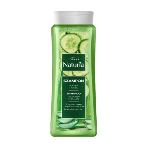 JOANNA Naturia Szampon do włosów normalnych i przetłuszczających się - Ogórek i Aloes 500 ml