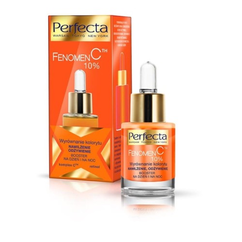 PERFECTA Fenomen C 10% Booster na dzień i na noc 10% Wyrównanie kolorytu, nawilżenie, odżywienie 15 ml