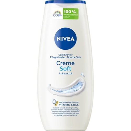 NIVEA Care Shower Kremowy żel pod prysznic z olejkiem migdałowym Creme Soft 250 ml