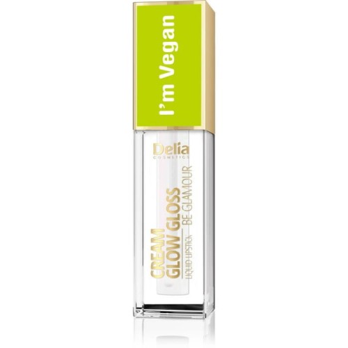Delia Cosmetics Cream Glow Gloss Wegański Błyszczyk do ust nr 101 Holo Diamond 5ml