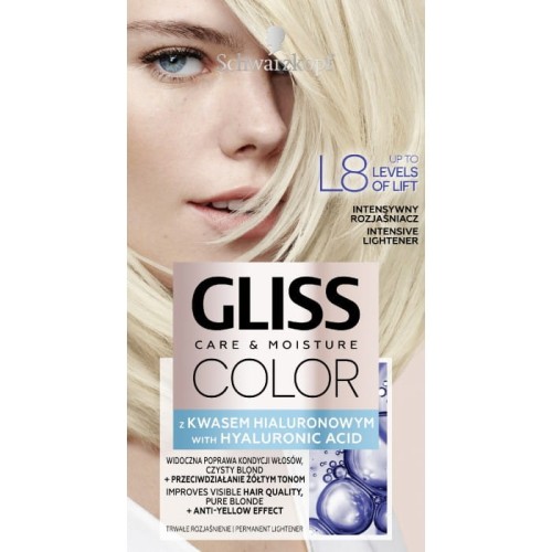 Schwarzkopf  Gliss Color Krem koloryzujący nr L8 Intensywny Rozjaśniacz 1op.