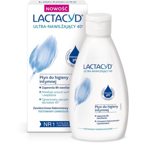 LACTACYD Ultra-Nawilżający 40+ Płyn do higieny intymnej 200 ml
