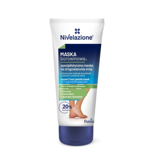 NIVELAZIONE Specjalistyczna maska borowinowa na zrogowacenia stóp 75 ml