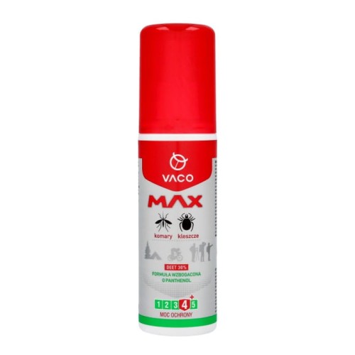 VACO MAX Płyn na komary i kleszcze DEET 30%  80ml