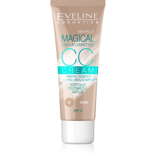 EVELINE Magical Colour Correction CC Multifunkcyjny podkład nr 53 Beż  30 ml