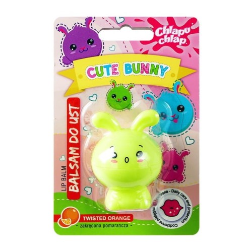CHLAPU CHLAP Balsam do ust Cute Bunny - zakręcona pomarańcza 1szt