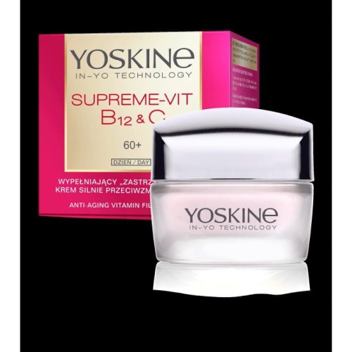 YOSKINE Supreme Vit B12 &amp; C 60+ Wypełniający krem przeciwzmarszczkowy na dzień 50 ml