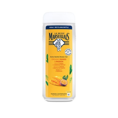 LE PETIT MARSELLAIS Kremowy Żel pod prysznic Bio Mango &amp; Marakuja 400ml